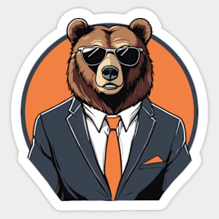 Bear | This Grizzly Means Business Sticker